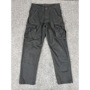 Wrangler Casey Jones Cargo Pants Mens 32x32 Gray Relax Straight Utility Trousers